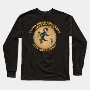 314th Bomb Squadron- 21st BG - WWII Long Sleeve T-Shirt